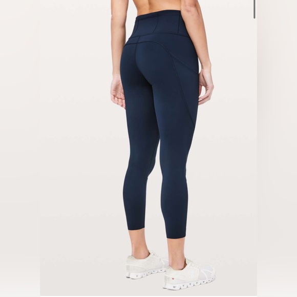 lululemon athletica Pants - Lululemon Fast & Free 7/8 Tight II*Non-Reflective Nulux 25" - True Navy